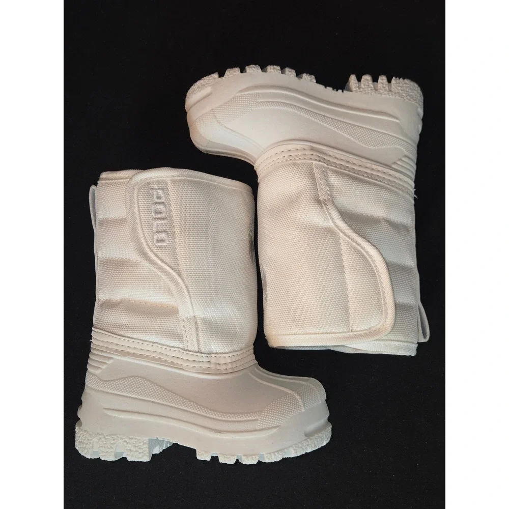 Polo Ralph Lauren Kids White Puffer Snow Boots Size 4 Toddler EUR 19